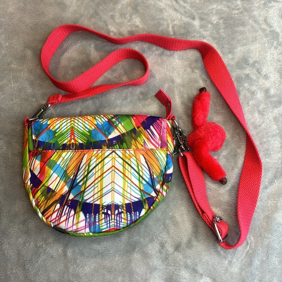 NWOT Kipling Small Crossbody Bag Abstract Print - Picture 3 of 13